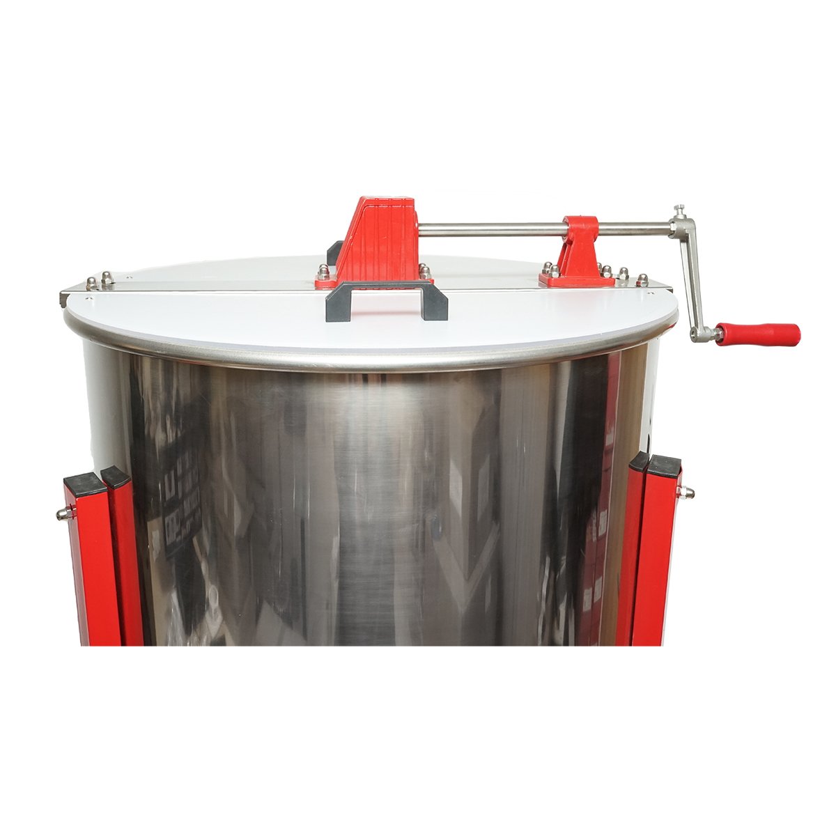 Centrifuga manuala apicola, extractor miere din inox cu 4 rame